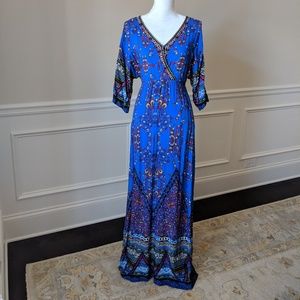 NWOT. Flying Tomato, Blue Maxi Dress
